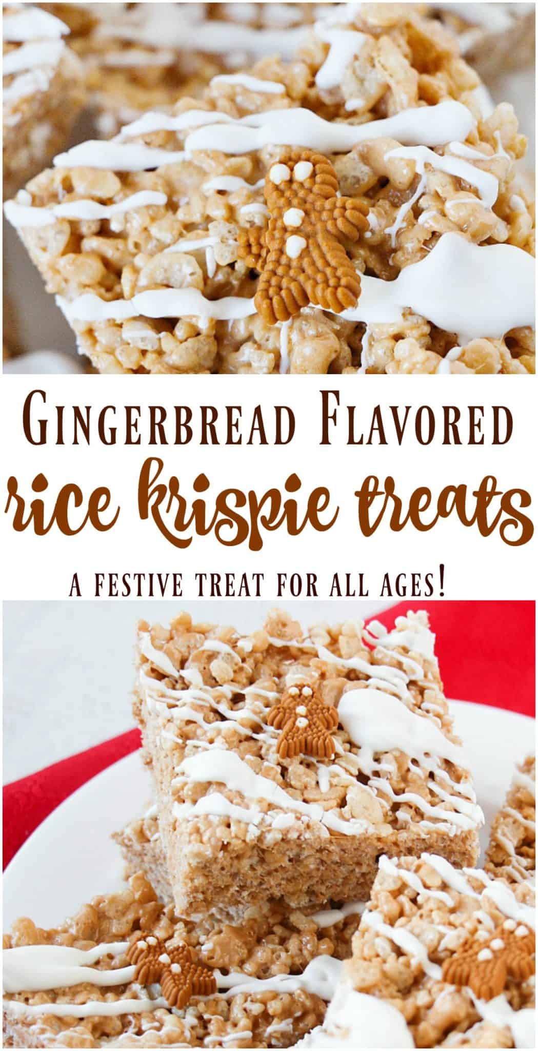 gingerbread rice krispie treats