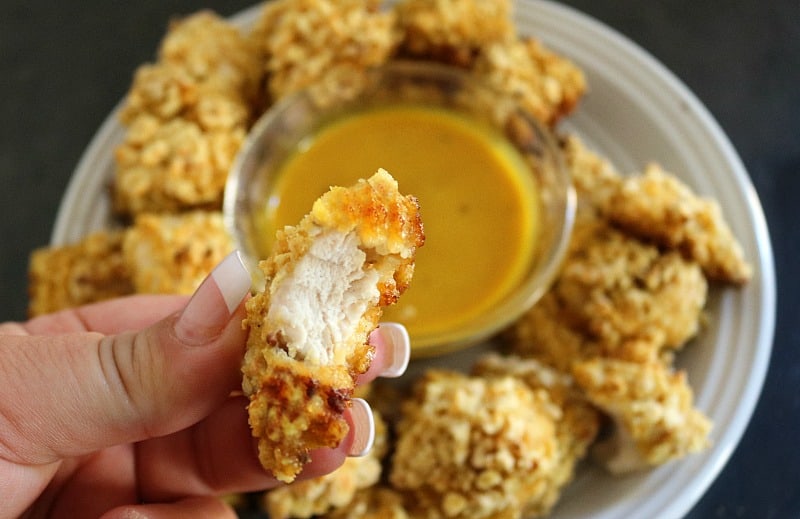 honey mustard popcorn chicken 