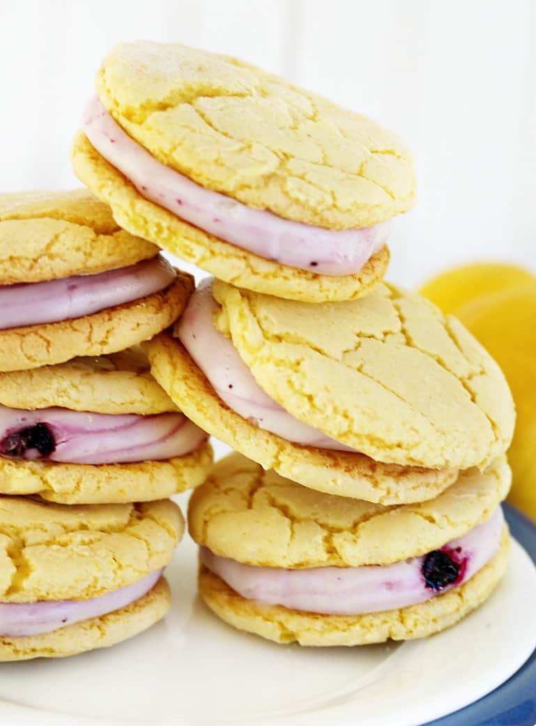 lemon blueberry cream cookies 