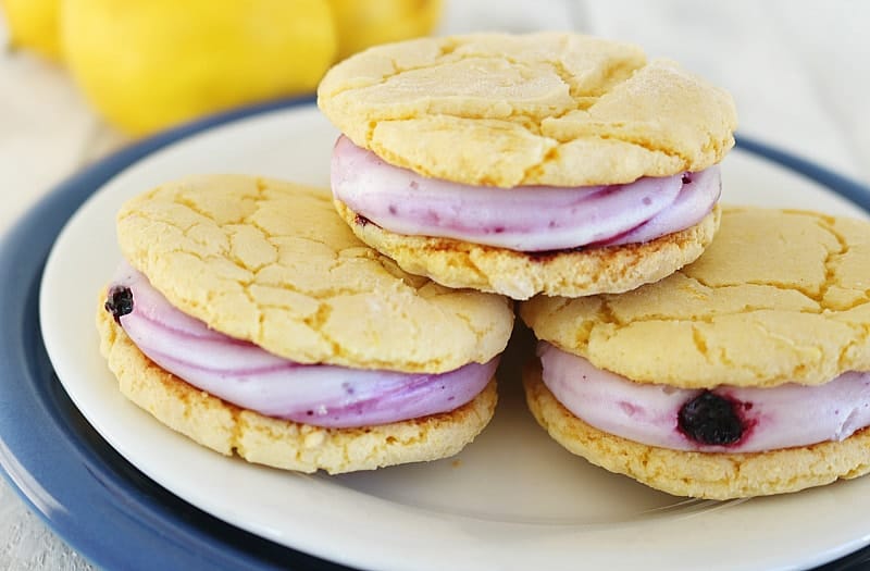 lemon blueberry cream cookies