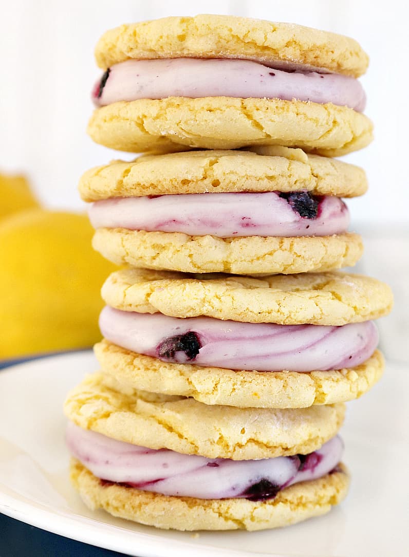 lemon blueberry cream cookies 