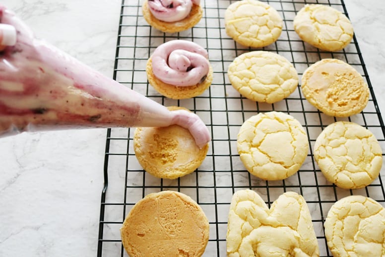 lemon blueberry cream cookies 