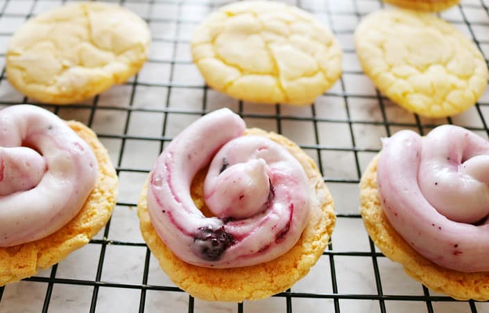 lemon blueberry cream cookies 