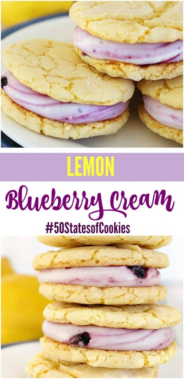 Lemon Blueberry Cream Cookies Taste of the USA Maine Edition