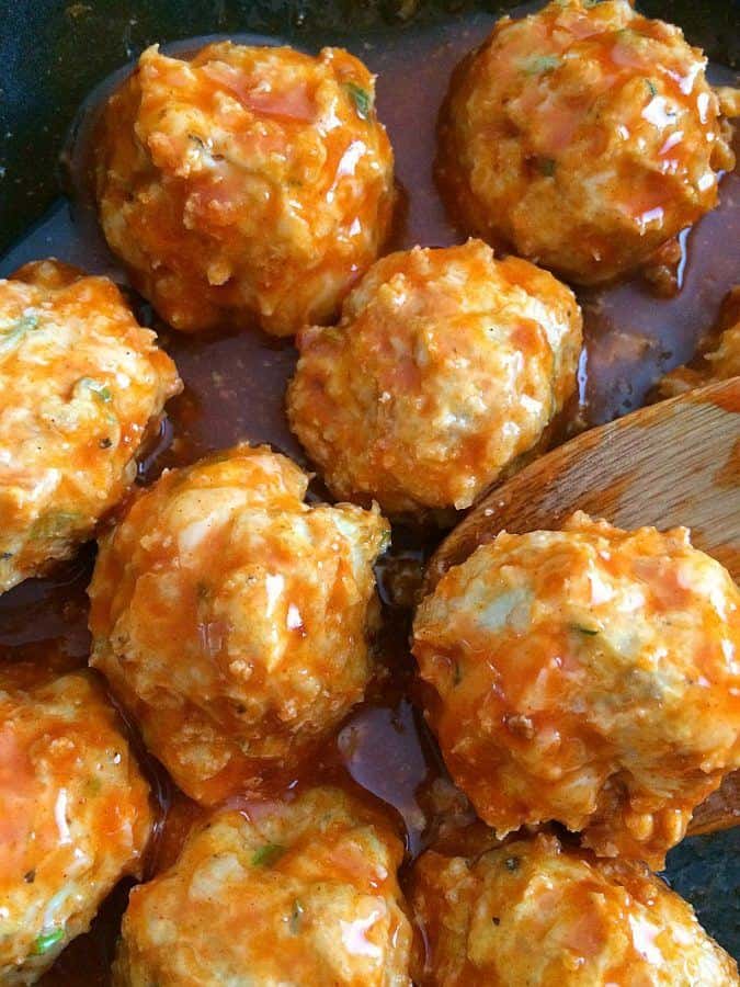 Low Carb Meatballs Recipe Buffalo Chicken Style