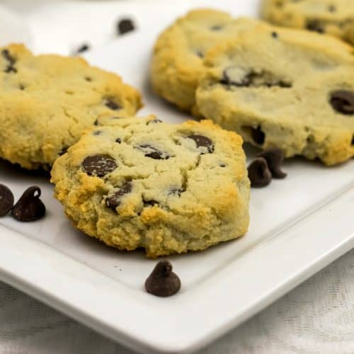 Crunchy Low Carb Chocolate Chip Cookies, Keto, GF, 1 CARB!
