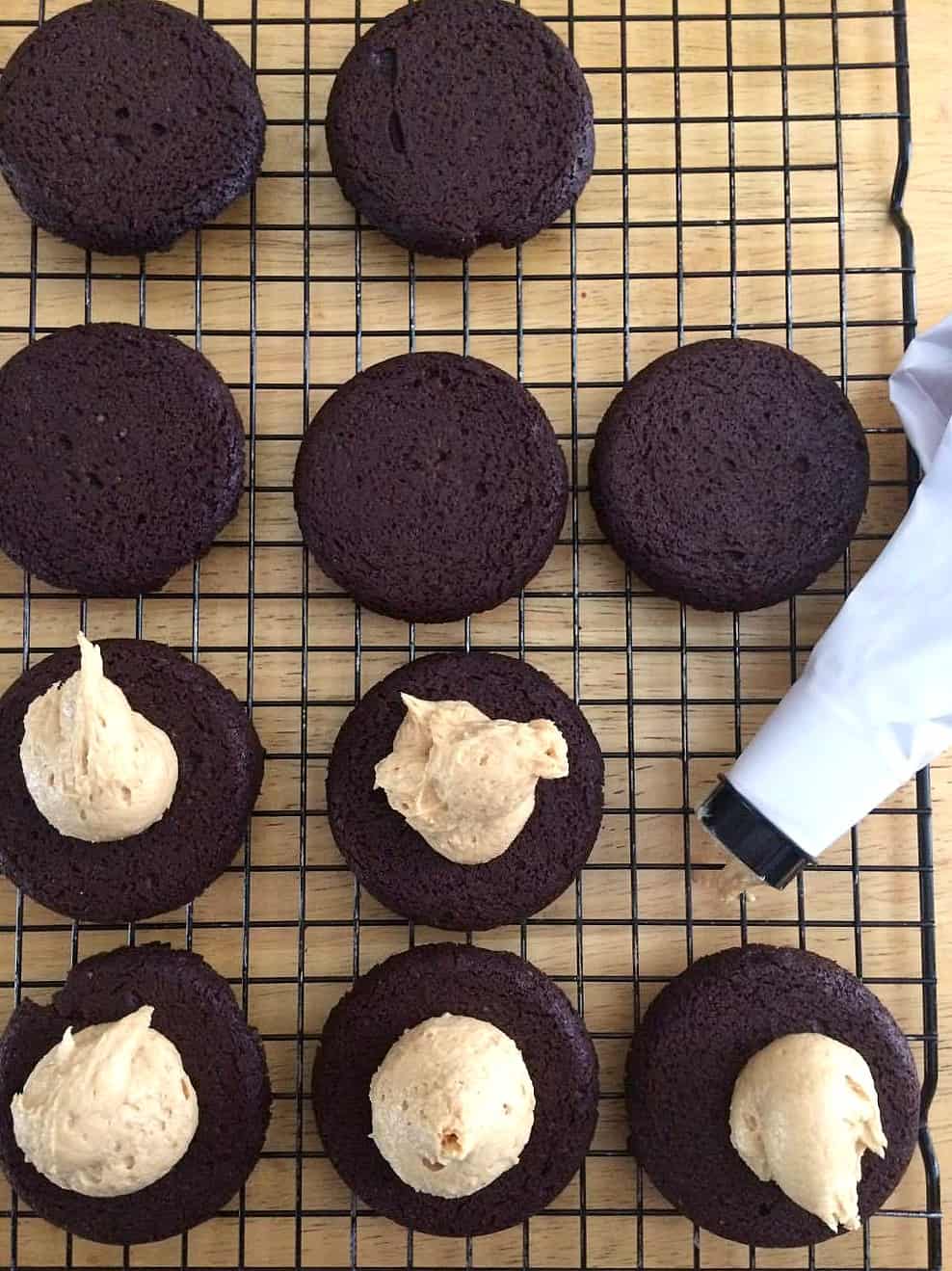 low carb chocolate peanut butter whoopie pies