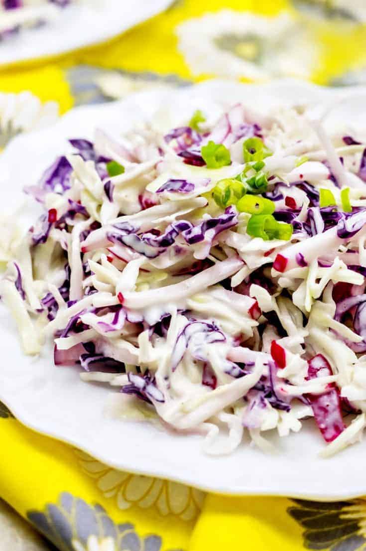 Low Carb Cole Slaw Recipe- Super Easy!