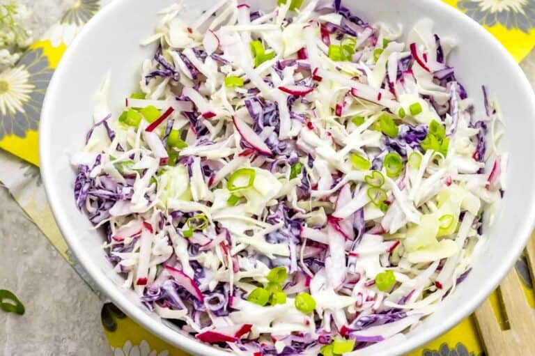 Low Carb Cole Slaw Super Easy & Crunchy! Keto Friendly