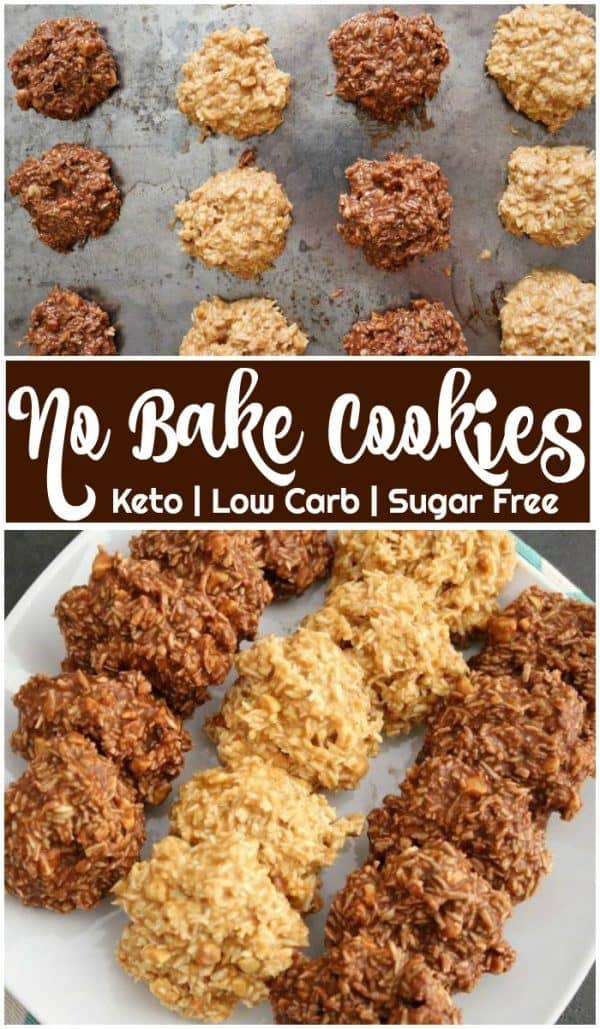 Keto No Bake Cookies in 5 Minutes! 2 Ways & ONLY 2 Carbs