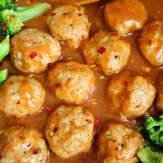 General Tso Chicken Meatballs- Regular and Low Carb Option