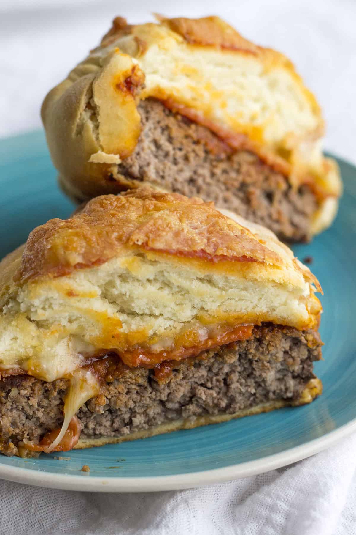 bread with burger. 