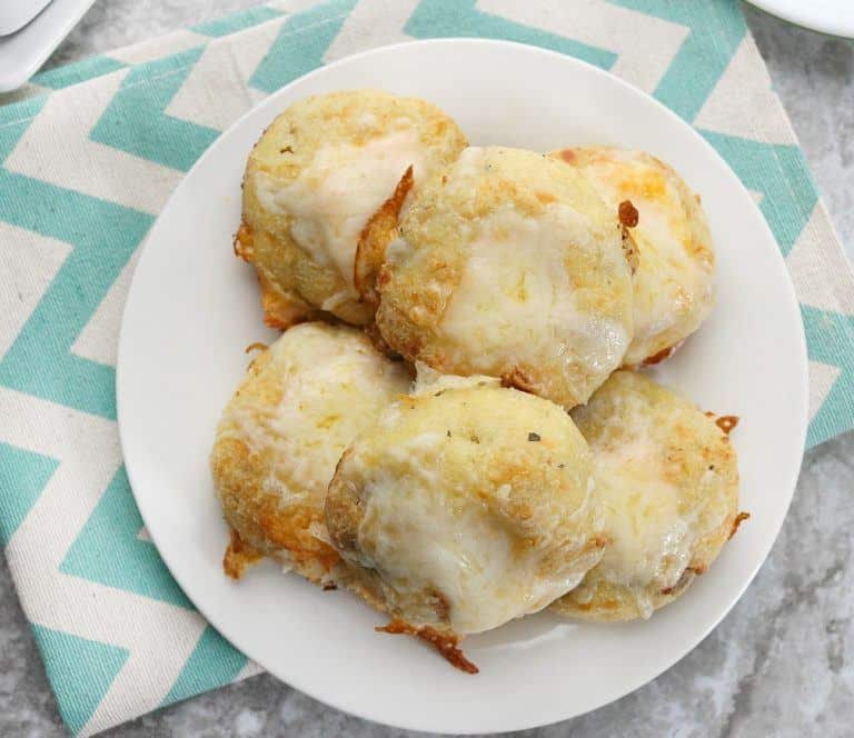 Keto Breakfast Biscuits Stuffed with Sausage & Cheese