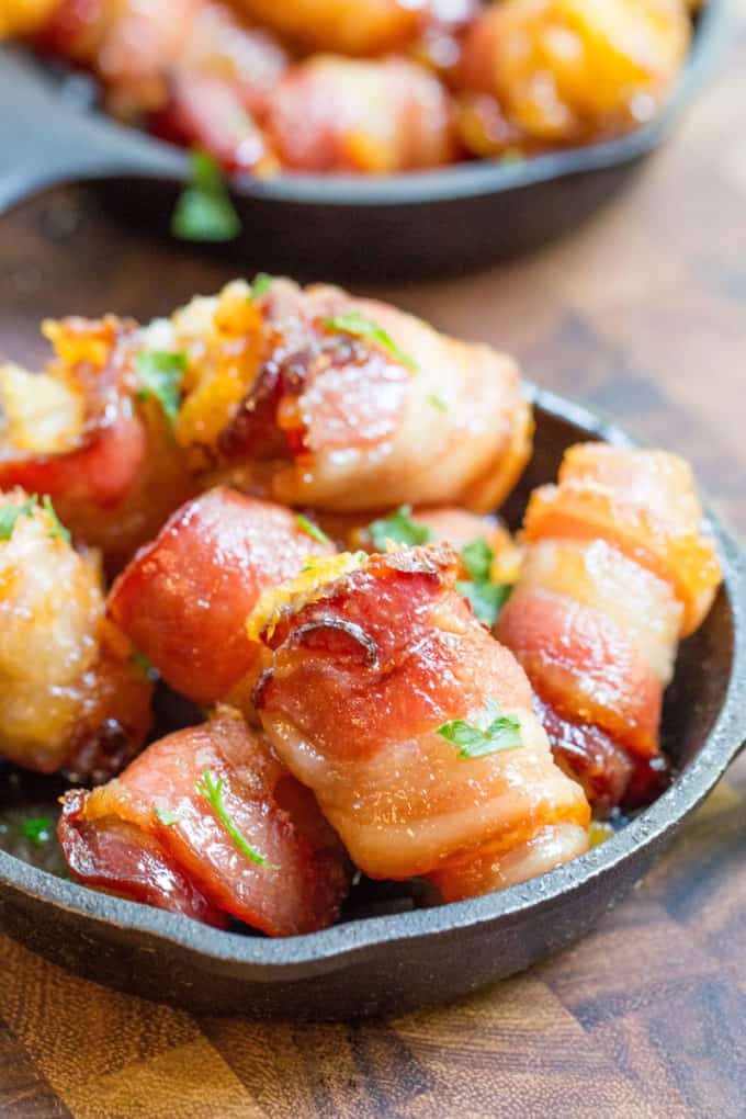 bacon wrapped tater tots