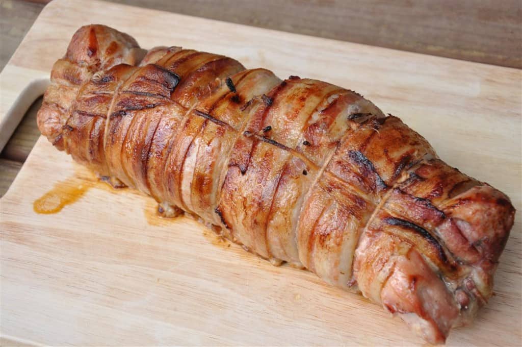 bacon wrapped pork 