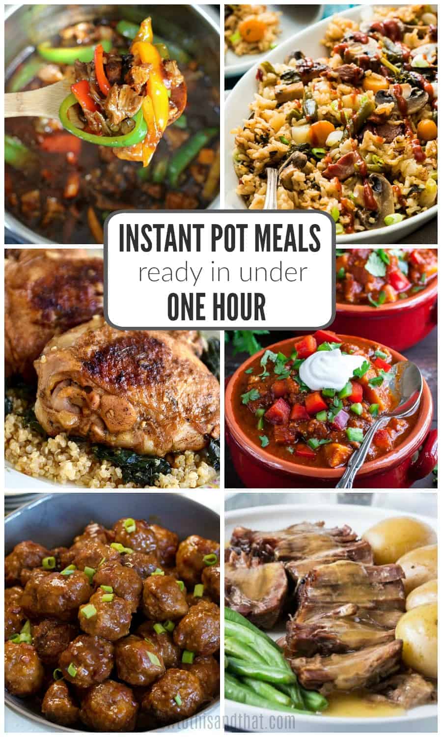 Instant Pot Recipes- Our Favorites Ready In Under 1 Hour