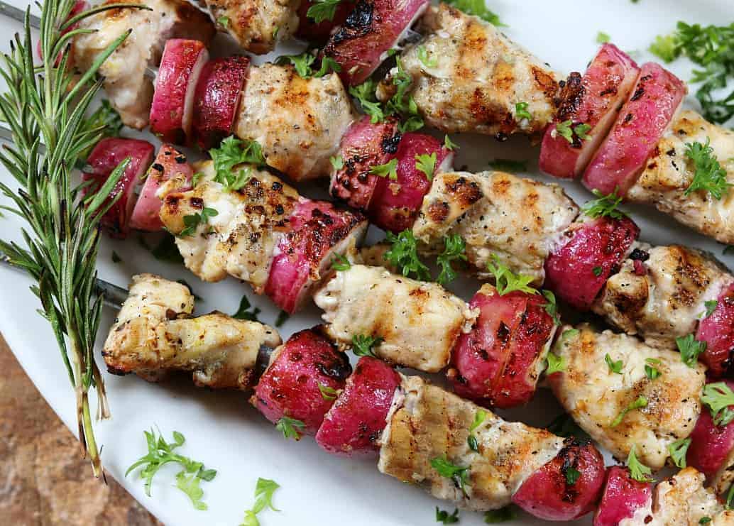 Keto Diet Dinner- Keto Grilled Chicken and Radishes