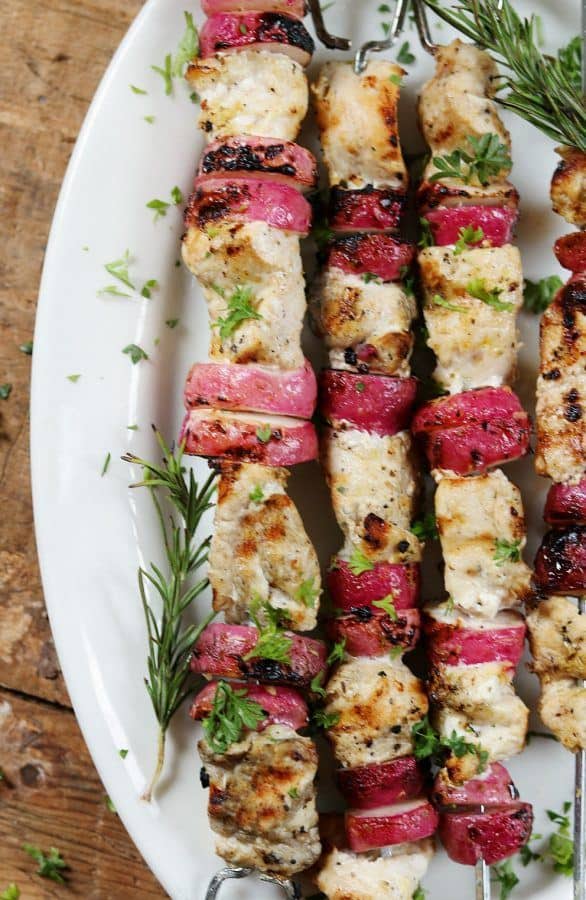 Keto Diet Dinner Keto Grilled Chicken and Radishes