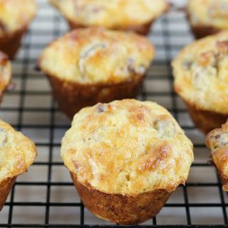 Keto Sausage and Bacon Cheese Muffins
