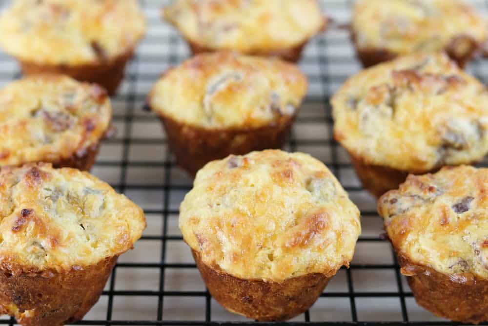 keto muffin eggs on a cooling rack