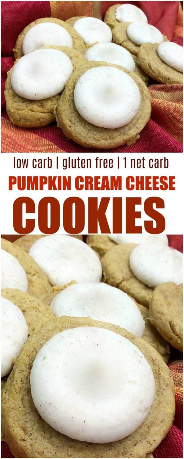 Low Carb Pumpkin Cream Cheese Cookies 1 NET Carb Per Cookie