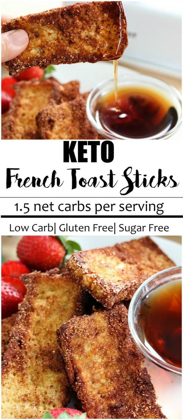 Keto French Toast Sticks Only 1.5 NET Carbs PER SERVING!