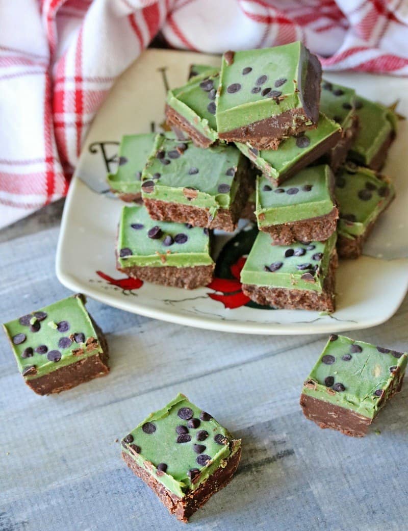 Keto Fudge- Double Layer Chocolate Mint- QUICK EASY TREAT!