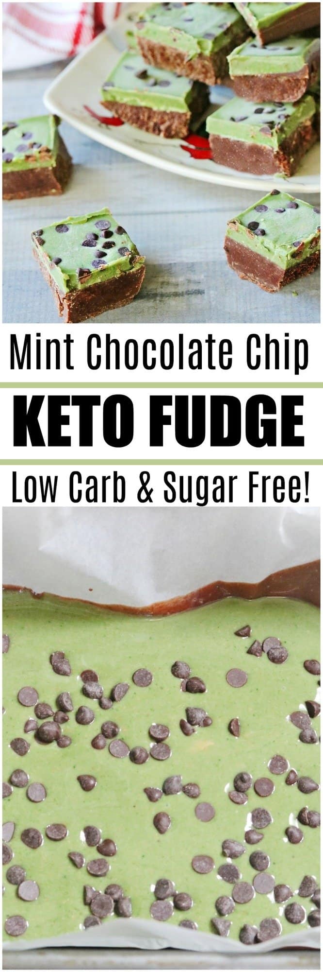 Keto Fudge- Double Layer Chocolate Mint- QUICK EASY TREAT!