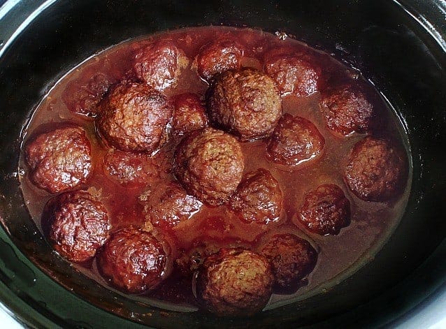 Crockpot Grain Free Meatballs with Purple Cauliflower - Ashley