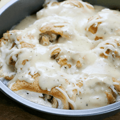 chicken cordon bleu crescent bake