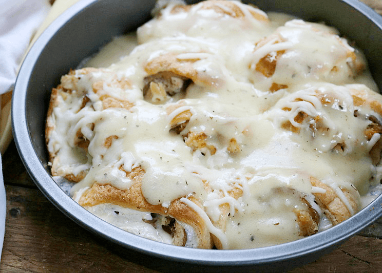 Quick and Easy Chicken Cordon Bleu Crescent Rolls - Shared Appetite