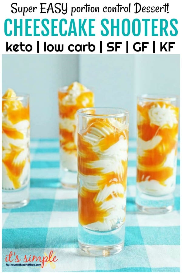 keto low carb cheesecake shooters dessert