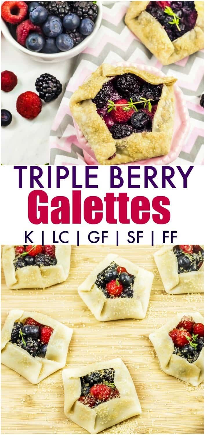 keto berry galettes