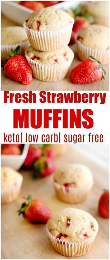 keto strawberry muffins