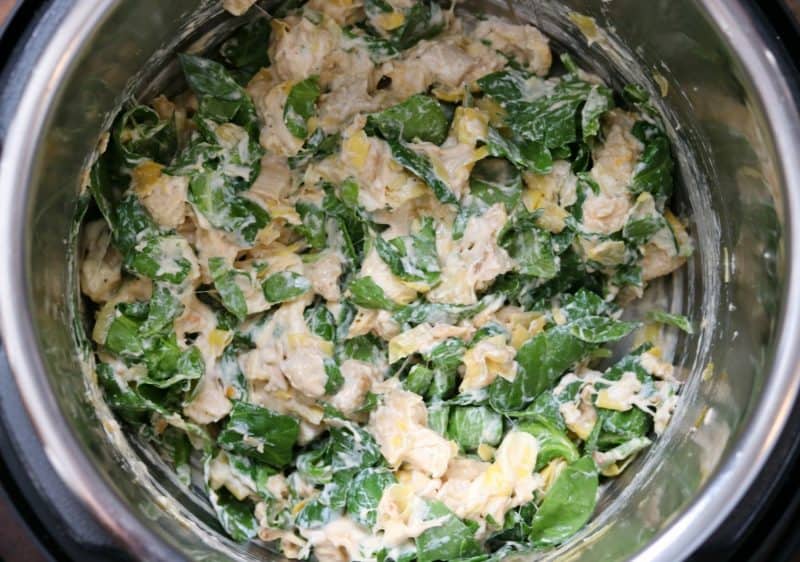 Instant Pot Spinach Artichoke Chicken