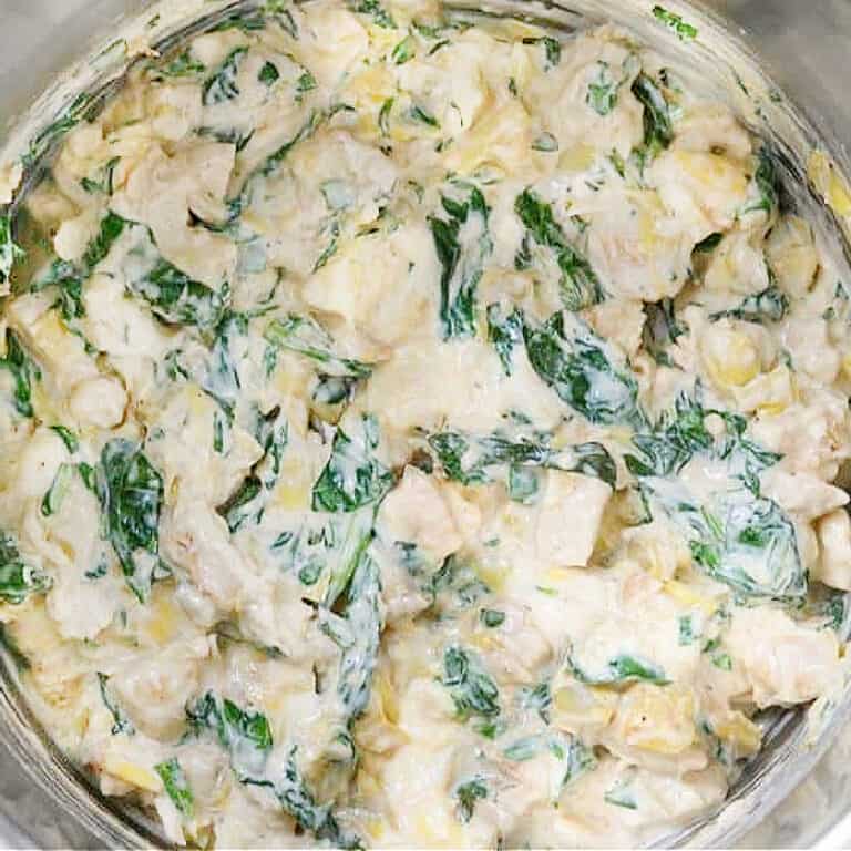 Instant Pot Spinach Artichoke Chicken