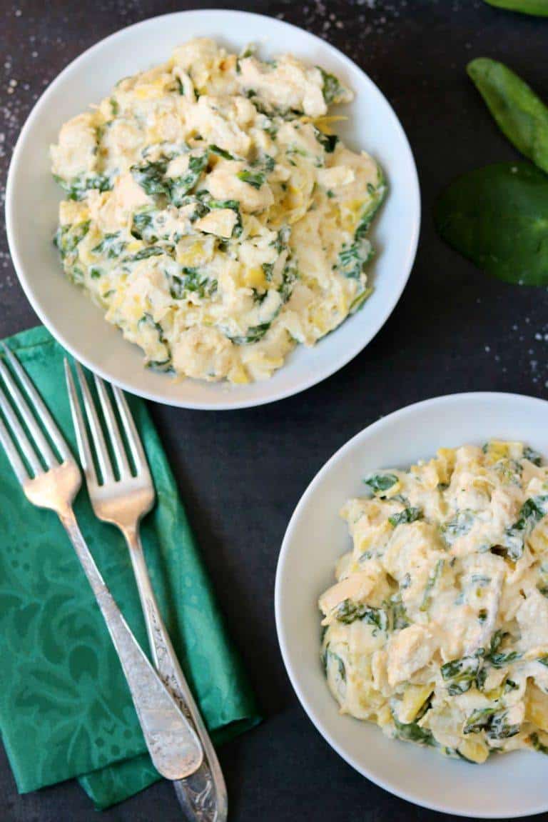 Instant Pot Spinach Artichoke Chicken
