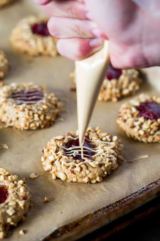 keto peanut butter & jelly cookies