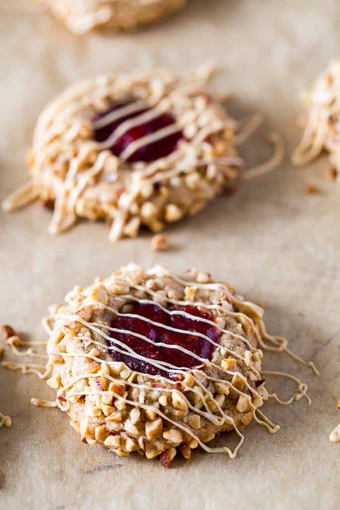 keto peanut butter & jelly cookies