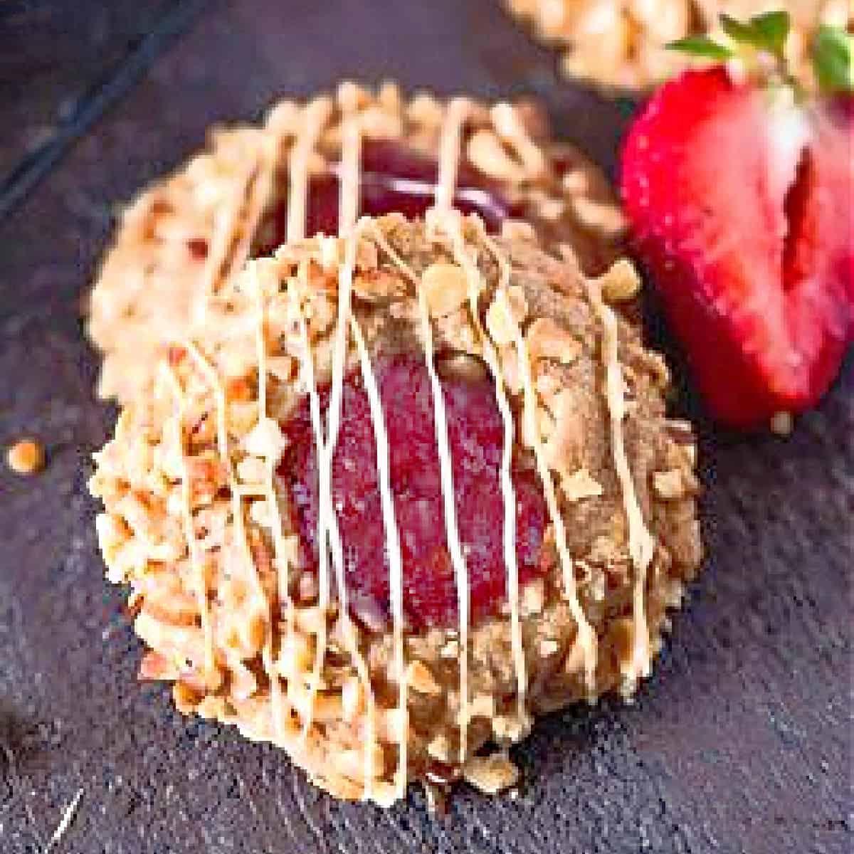 Keto Peanut Butter & Jelly Cookies