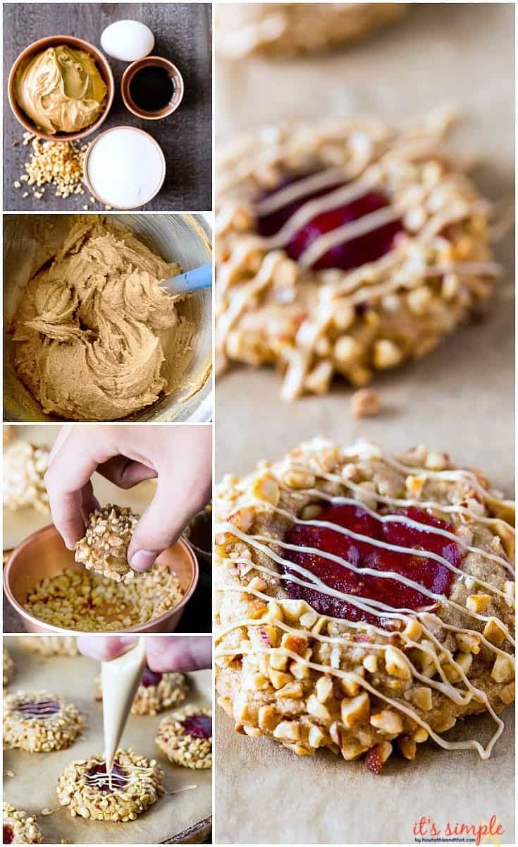 Keto Peanut Butter Jelly Thumbprint Cookies Sf Gf Lc