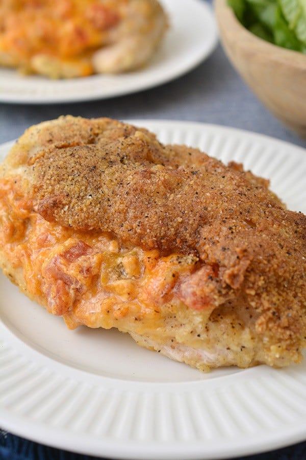 This keto nacho stuffed chicken is a MUST TRY - is it seriously one of the best stuffed chicken breast recipes I've had. If you've always wondered how to make a stuffed chicken breast, this is the perfect recipe to try as it is such an easy stuffed chicken recipe! What I really love is not only is the flavor profile absolutely mouthwatering, but it's such a delicious healthy stuffed chicken breast recipe. Follow the easy step by step directions below to make your very own!