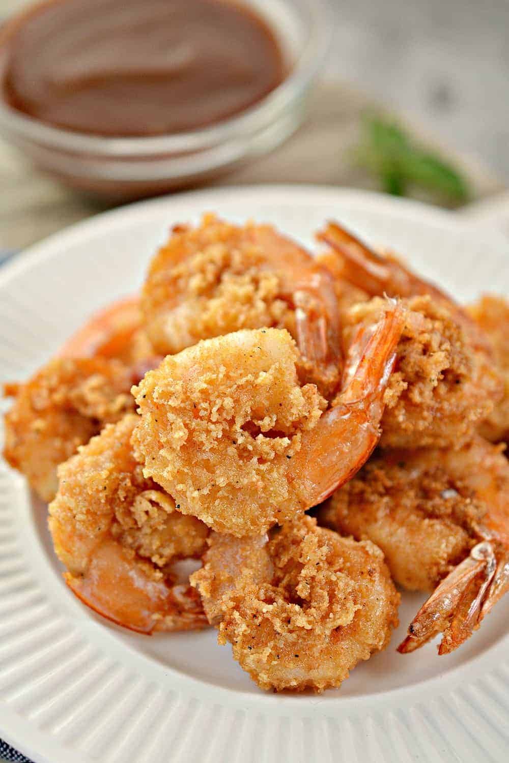 Keto Fried Shrimp- Crispy, Juicy OPTIONAL AIR FRYER