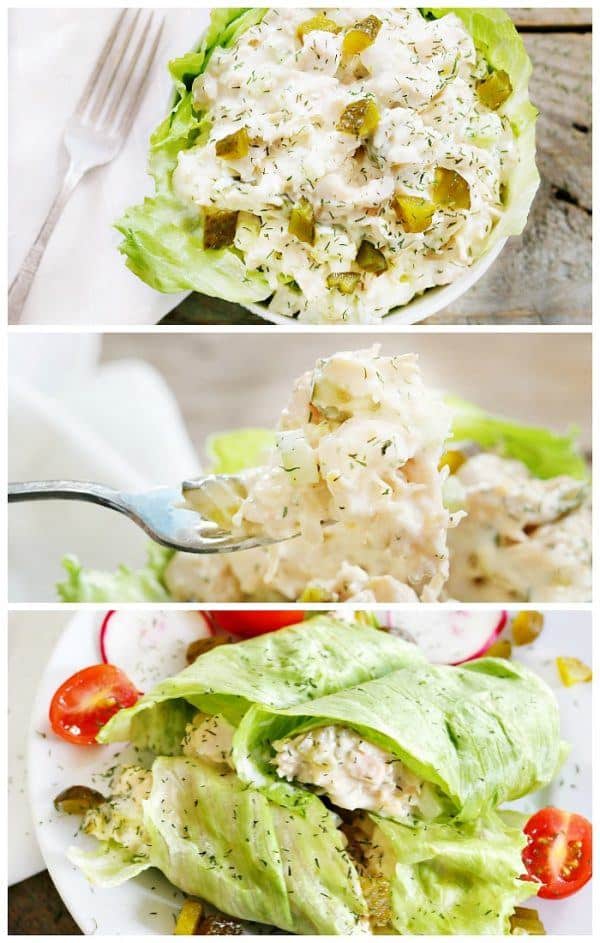 Dill Pickle Chicken Salad, Keto, ZERO Weight Watchers Points