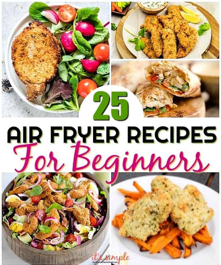 easy air fryer recipes fb collage