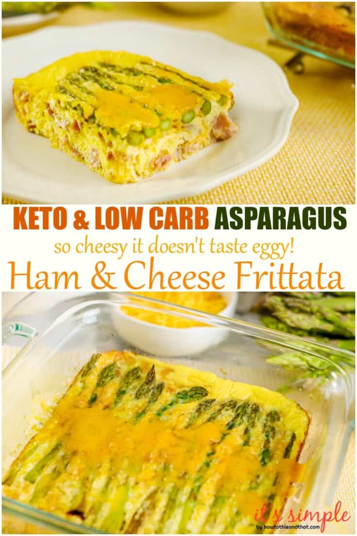 Keto Frittata- Cheesy Ham & Asparagus ONLY 3 NET CARBS