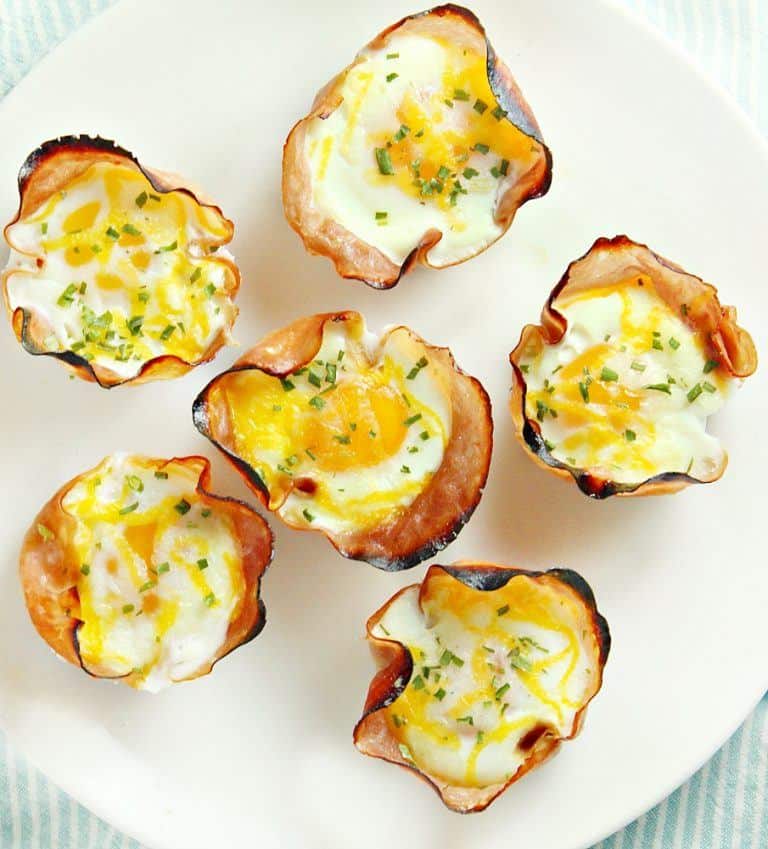 Keto Eggs Benedict Muffin Tin Breakfast w/ EASY Blender Sauce