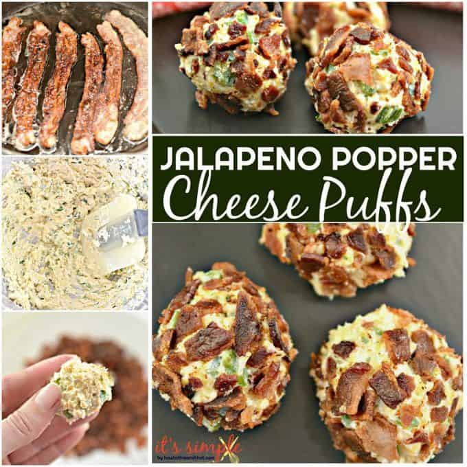 Keto Jalapeno Popper Cheese Puffs FAT BOMB Appetizer