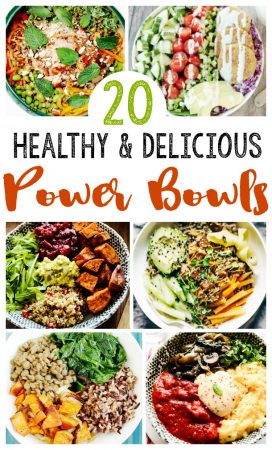 20 EASY Healthy Power Bowls- EASY clean eating recipes