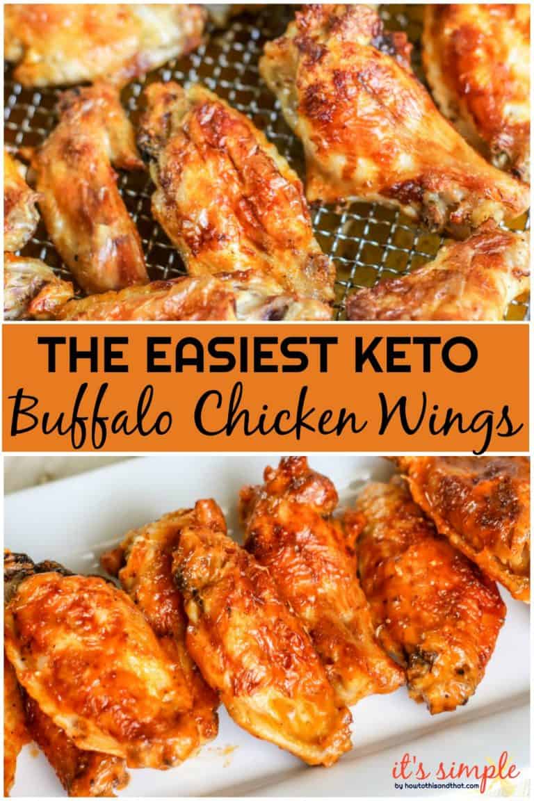 KETO LOW CARB Buffalo Wings- Air Fryer AND Oven RECIPE